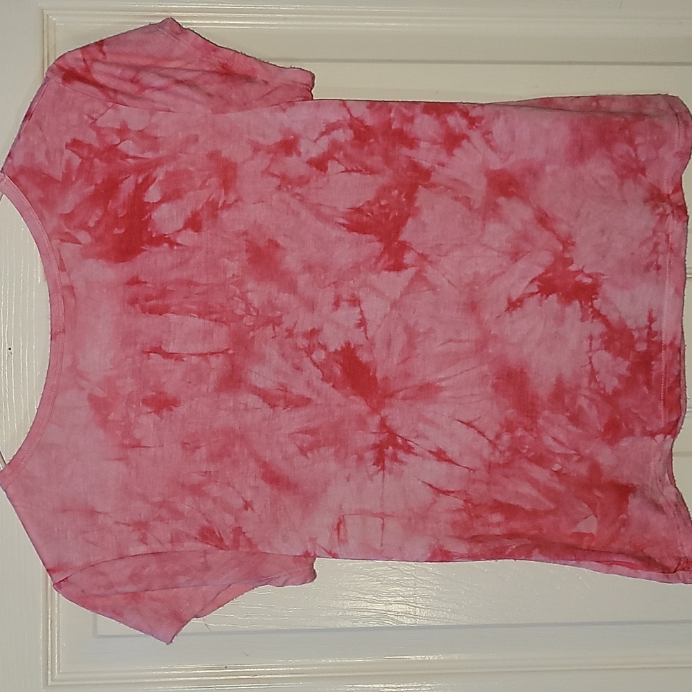 DISNEY'S Tie-Dye Minnie Mouse Short Sleeve Top Girl's Size L(10-12) - Picture 4 of 6